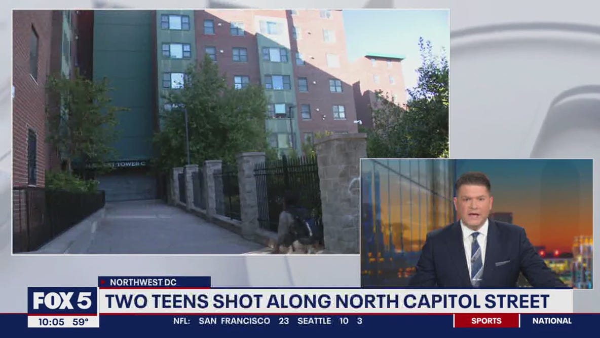 2 teens shot along North Capitol Street